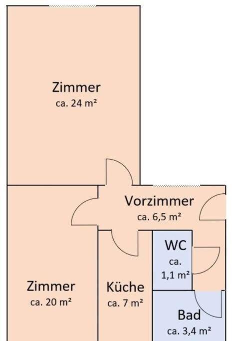 Modern And Light 2-Room Apartment Wiedeń Zewnętrze zdjęcie